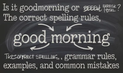 is it goodmorning or good morning