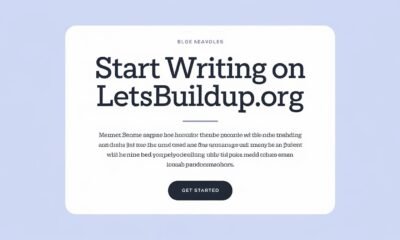 Blog LetsBuildUp.org start writing on
