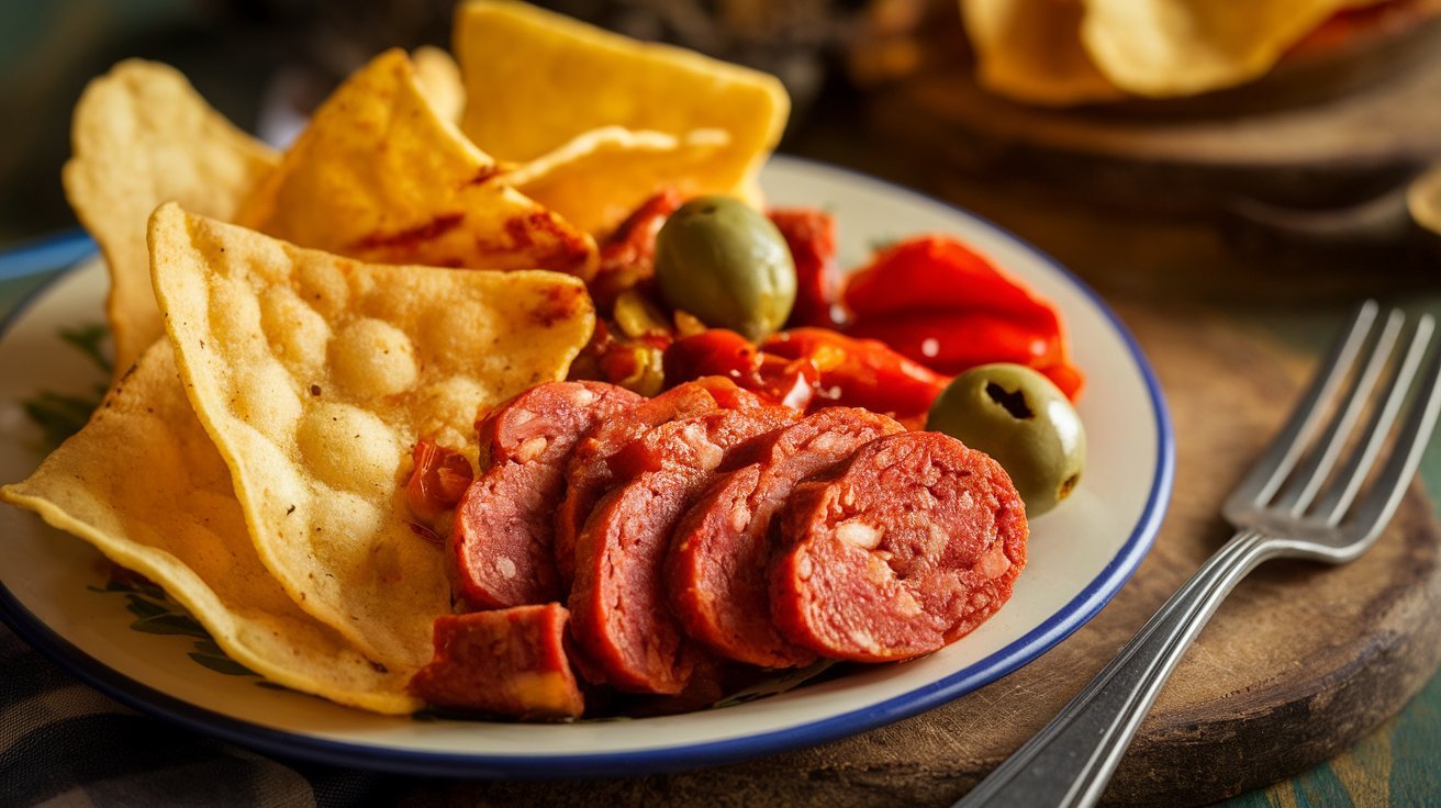 Best Tapas Tortilla Chips con Chorizo Near Me