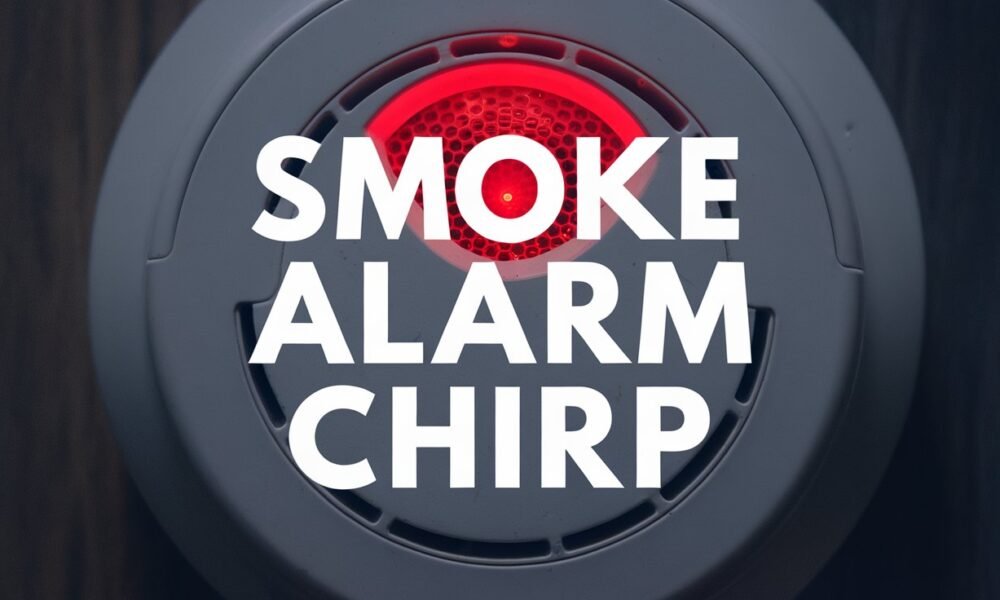 smoke alarm chirp